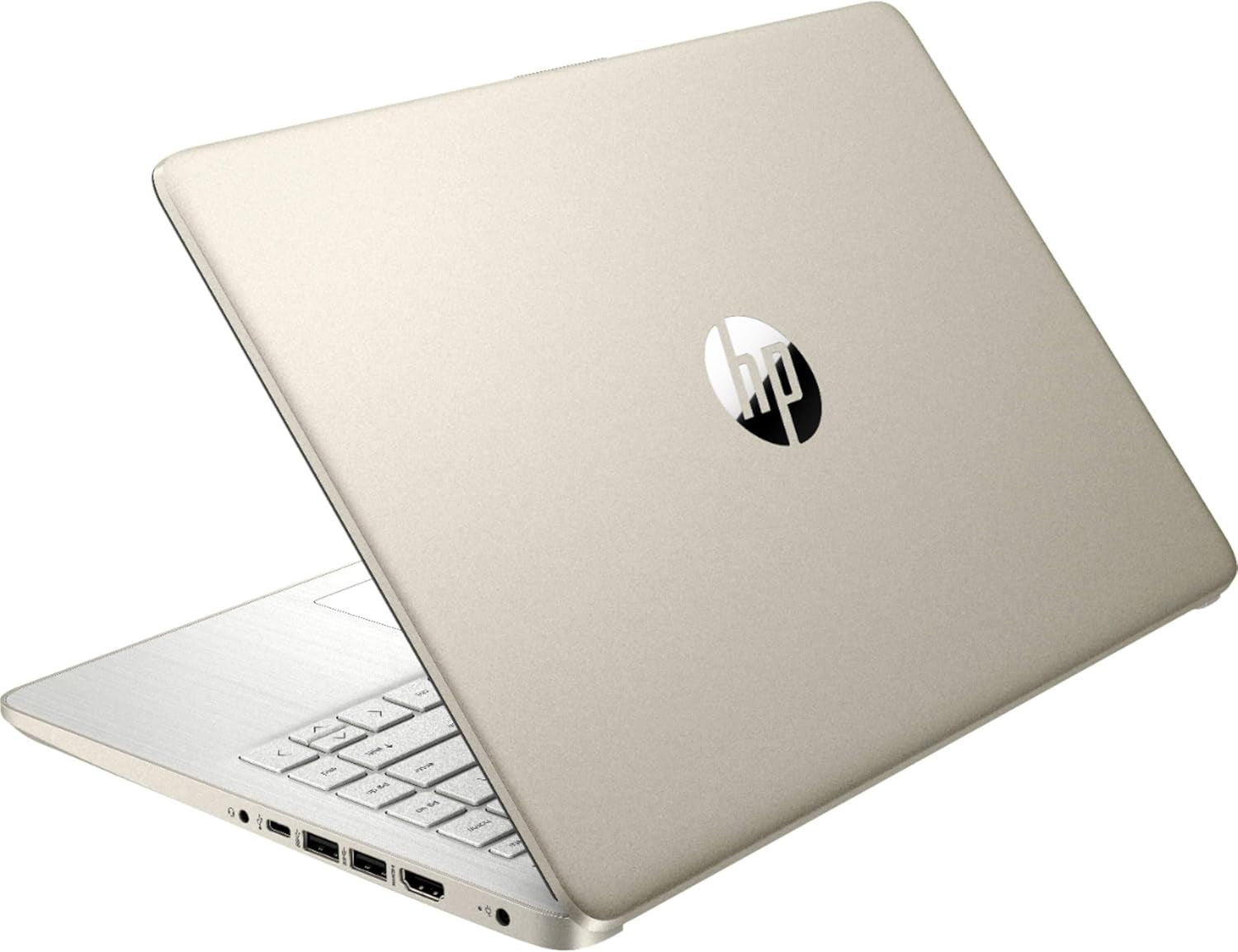 HP 14" Laptop Touchscreen – Intel Celeron N4500, 4GB RAM, 64GB eMMC, Windows 11 Home S, WiFi 6, Office 365 (1 Año) – Pale Gold