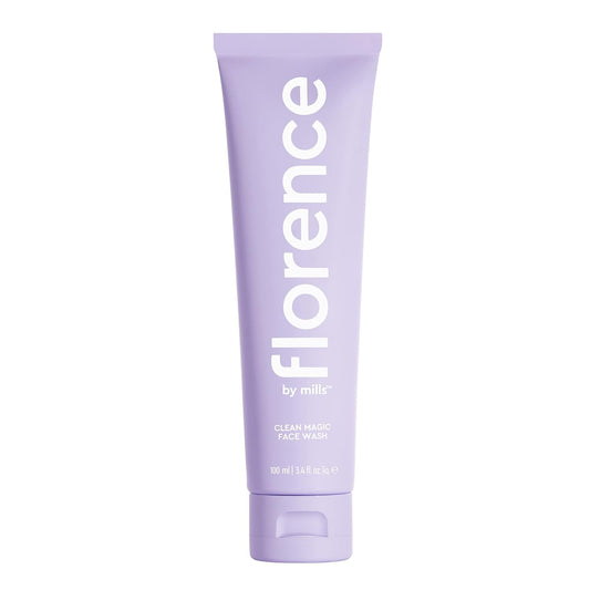 Florence by Mills Clean Magic Face Wash | Limpiador Facial Cremoso con Antioxidantes Naturales – Suaviza, Ilumina y Equilibra la Piel – 100 ml