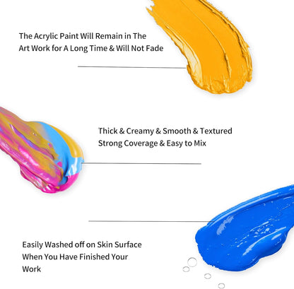 Set de 24 Colores de pintura acrílica