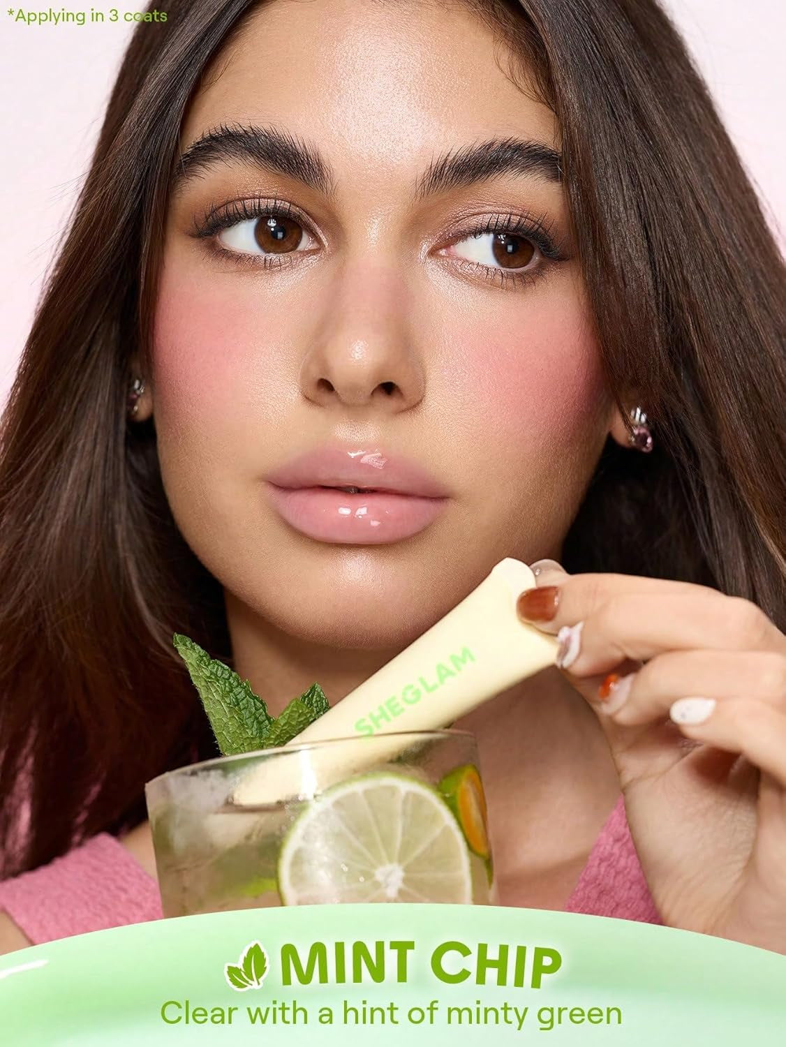 Brillo de labios hidratante | Larga duración | Impermeable | Para rellenar labios | Color: Chips de menta