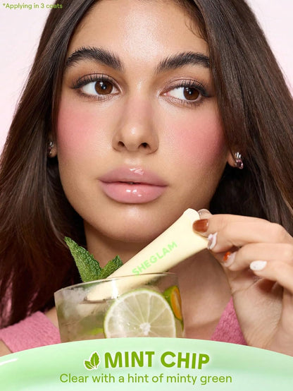 Brillo de labios hidratante | Larga duración | Impermeable | Para rellenar labios | Color: Chips de menta