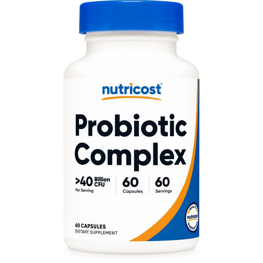 Nutricost Probiotic Complex | 40 Mil Millones de UFC – 60 Cápsulas