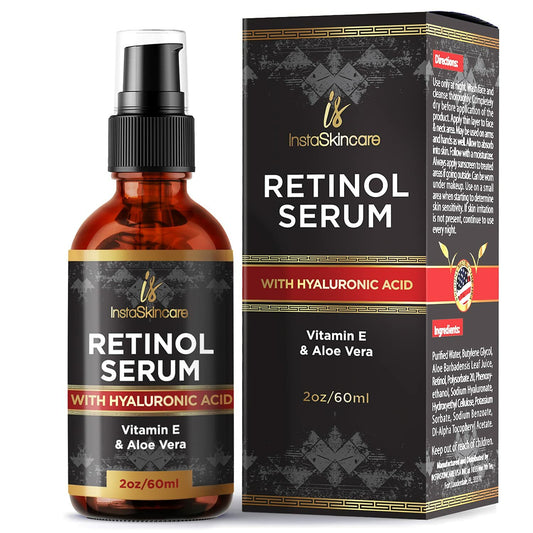Serum de Retinol para el Rostro con Ácido Hialurónico, Vit A y E, y Aloe Vera – Anti Envejecimiento