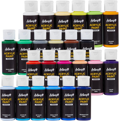 Set de 24 Colores de pintura acrílica