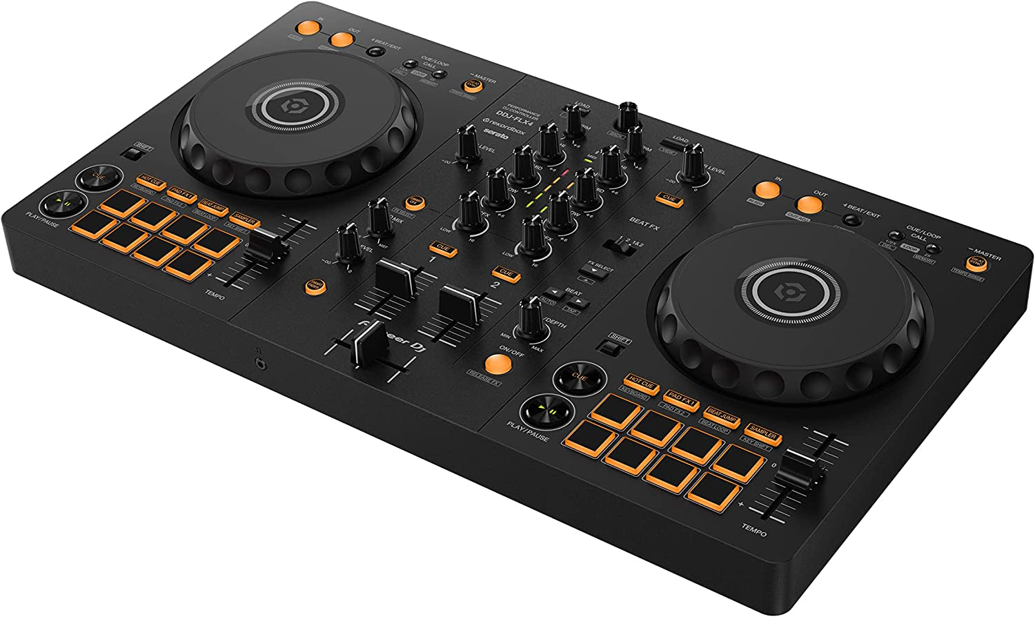 DJ Controller, Black (DDJ-FLX4)