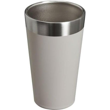Adventure Stacking Beer Pint Glass 16Oz | Stackable Drinking Cup for Cold Beverages | Dishwasher Safe | Insulated Stainless Steel Tumbler | Bpa-Free | Ash 2.0
