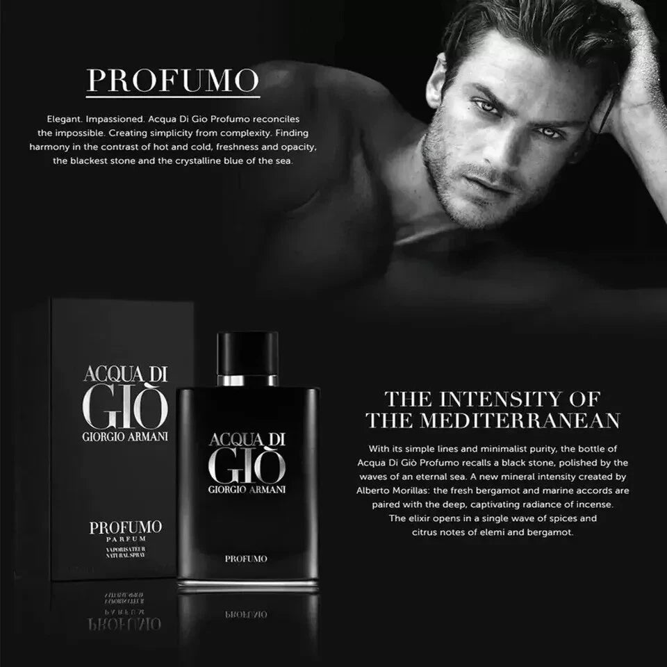 Authentic Giorgio Armani Acqua Di Gio 4.2Oz Profumo Men'S Perfume - New Sealed,