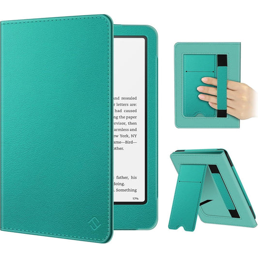 Fintie Case for 7"/6.8" Kindle Paperwhite(12Th/11Th Generation-2024/2021) and Kindle Colorsoft Signature Edition -Slim Foldable Stand Cover Auto Wake/Sleep for Paperwhite 2024, Jade