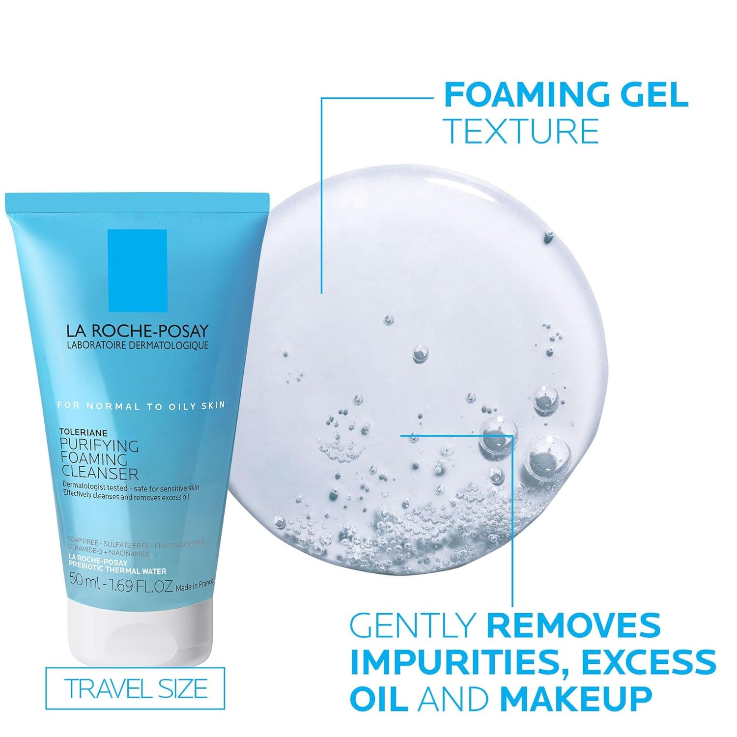 La Roche-Posay Toleriane Double Repair | Crema Hidratante con Ceramida-3 & Niacinamida | Confort Inmediato & Hidratación Prolongada | Todo Tipo de Piel | Sin Fragancia