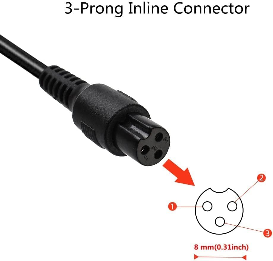 Adaptador de corriente de 42V 2A | Fuente de alimentación de batería de litio AC100-240V, 50/60Hz | Cargador compacto/portátil