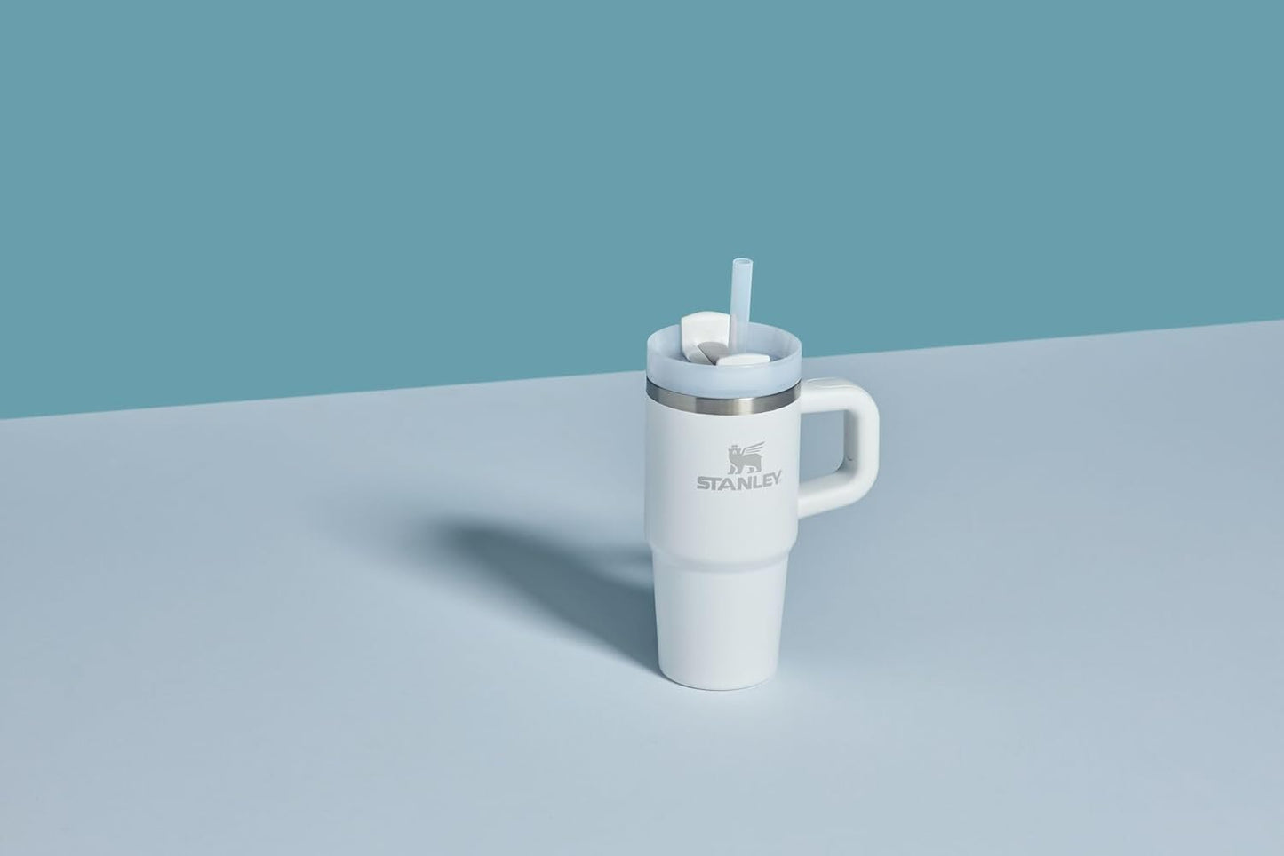 Quencher H2.0 Tumbler with Handle and Straw 20 Oz | Flowstate 3-Position Lid | Cup Holder Compatible for Travel | Insulated Stainless Steel Cup | Bpa-Free | Frost
