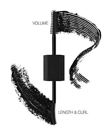 Huda Beauty Legit - Máscara de pestañas 2 en 1 (2 x 0.1 fl oz, 0.11 fl oz), color negro