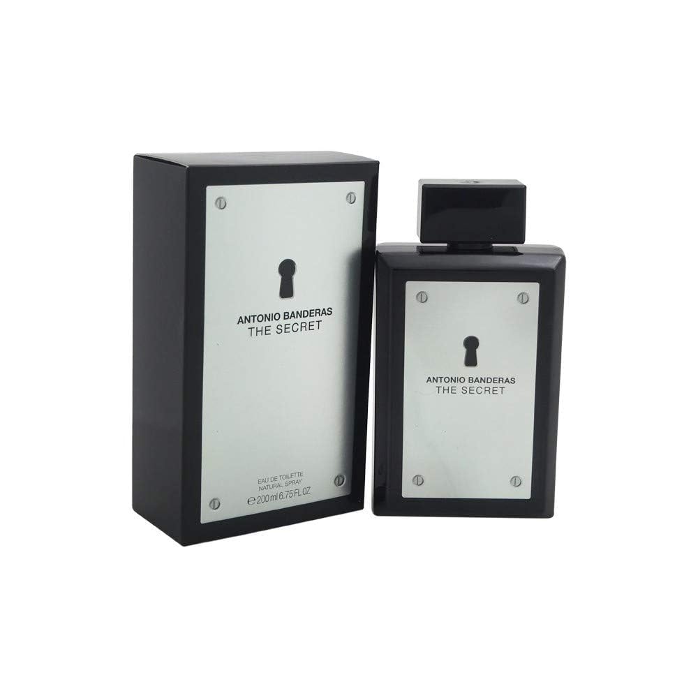 Antonio Banderas The Secret Eau de Toilette Hombre | Perfume Masculino Oriental Amaderado – 3.4 oz / 100 ml & 6.7 oz / 200 ml