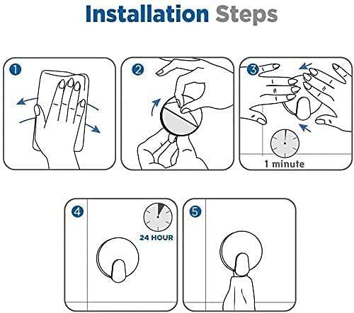 Ganchos adhesivos | Paquete de 4 ganchos de pared para toallas/abrigos | Para baño o cocina