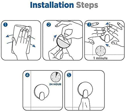 Ganchos adhesivos | Paquete de 4 ganchos de pared para toallas/abrigos | Para baño o cocina