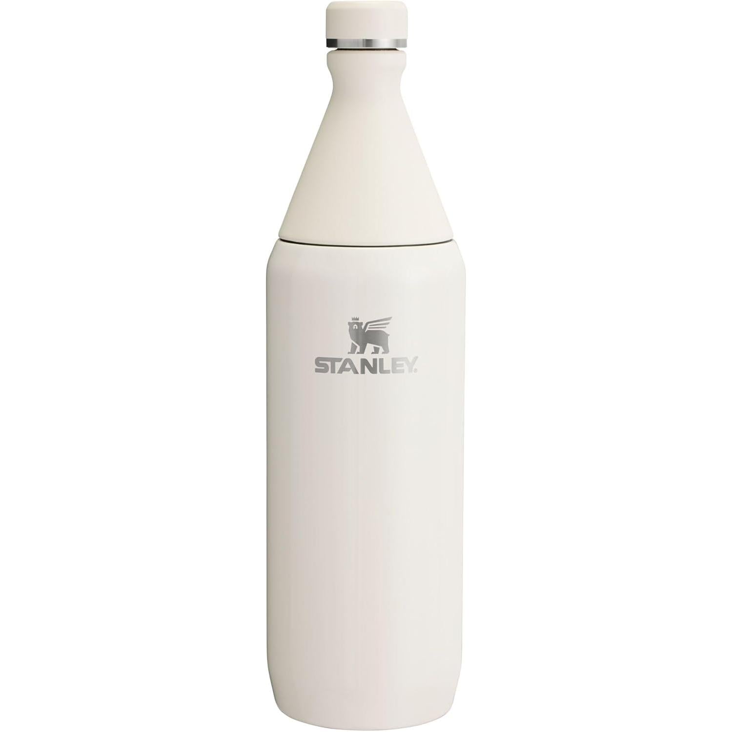 All Day Slim Bottle 34 Oz | Leakproof Twist on Lid | Slim Design for Travel and Gym | Insulated Stainless Steel Water Bottle | Bpa-Free | Ash Gloss