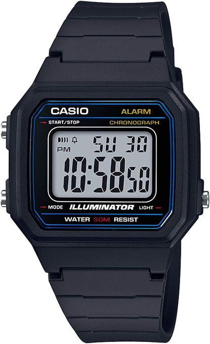 W217H Series | Men’S Digital Watch | 50M WR | 1/100 Second Stopwatch | LED Backlight | Countdown Timer | 100 SEC Chronograph | Daily Alarm | Hourly Time Signal | 7 Year Battery