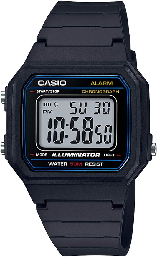 W217H Series | Men’S Digital Watch | 50M WR | 1/100 Second Stopwatch | LED Backlight | Countdown Timer | 100 SEC Chronograph | Daily Alarm | Hourly Time Signal | 7 Year Battery