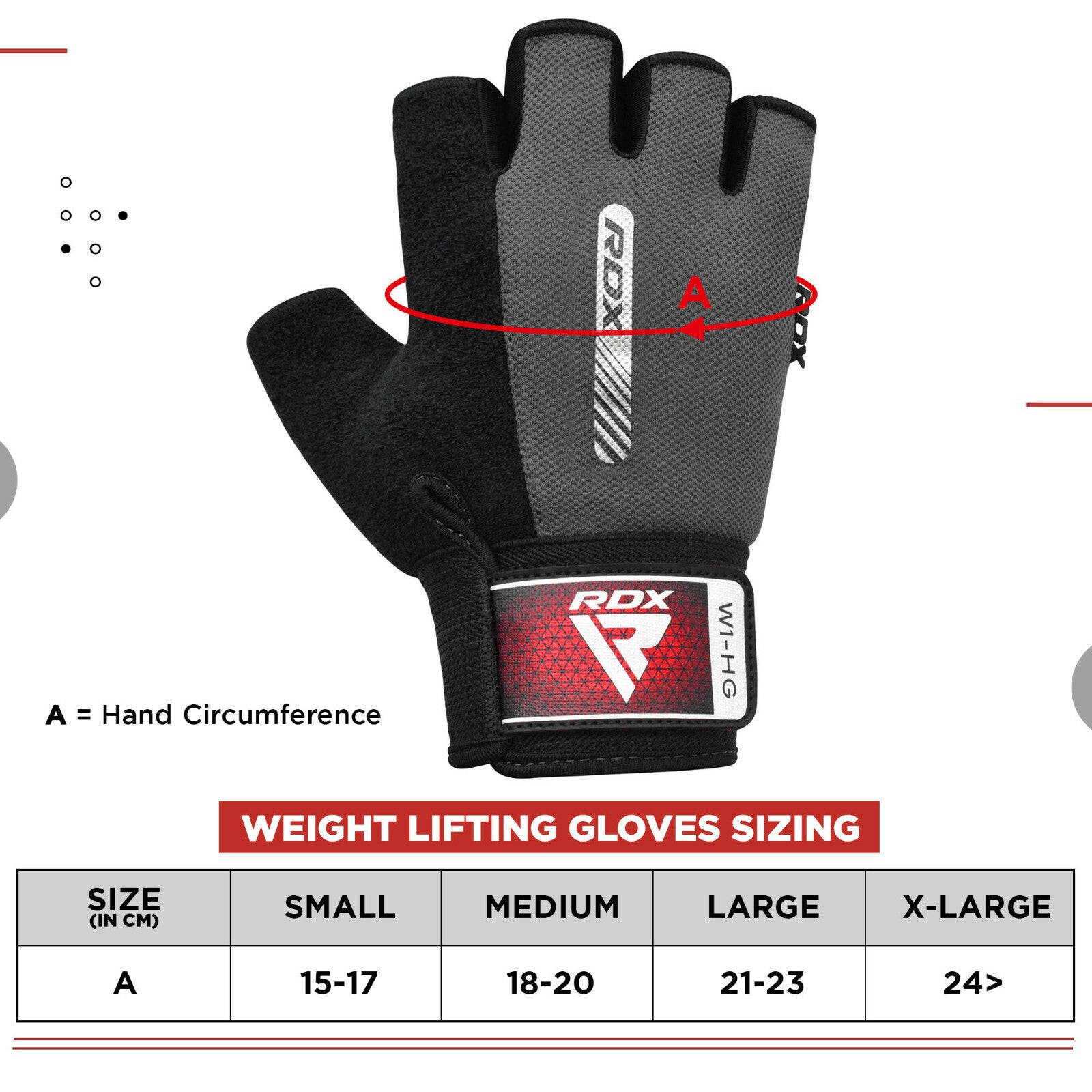 RDXGuantes de Levantamiento de Pesas RDX - Weight Lifting