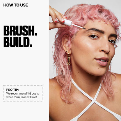 Milk Makeup KUSH Fiber Brow Gel | Gel Tintado con Fibras para Cejas Más Llenas y Naturales | Acondicionador, Vegano y Cruelty-Free