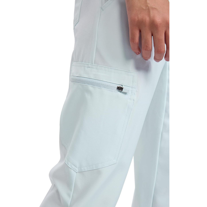 Ropa quirúrgica para mujer | Camiseta con cuello en V y pantalones cargo | Conjunto de ropa quirúrgica con 10 bolsillos, cintura de yoga, elástico en 4 direcciones