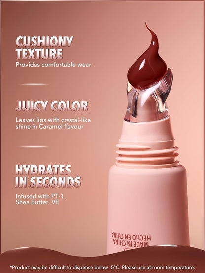 Brillo de labios hidratante | Larga duración | Impermeable | Para rellenar labios | Color Galleta de cacao