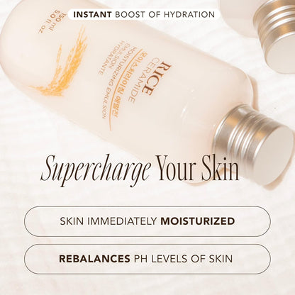 Emulsión hidratante de ceramida de arroz | Emulsión suave para barrera protectora iluminadora de la piel |