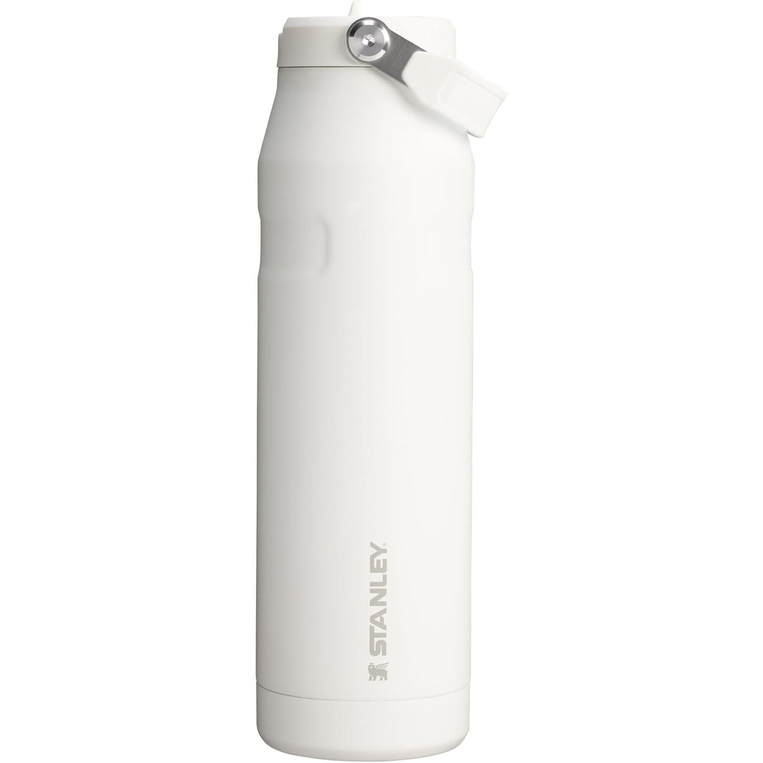 Iceflow Flip Straw 2.0 Water Bottle 36 Oz | Built-In Straw with Larger Opening | Lightweight and Leak Resistant | Insulated Stainless Steel | Bpa-Free | Rose Quartz