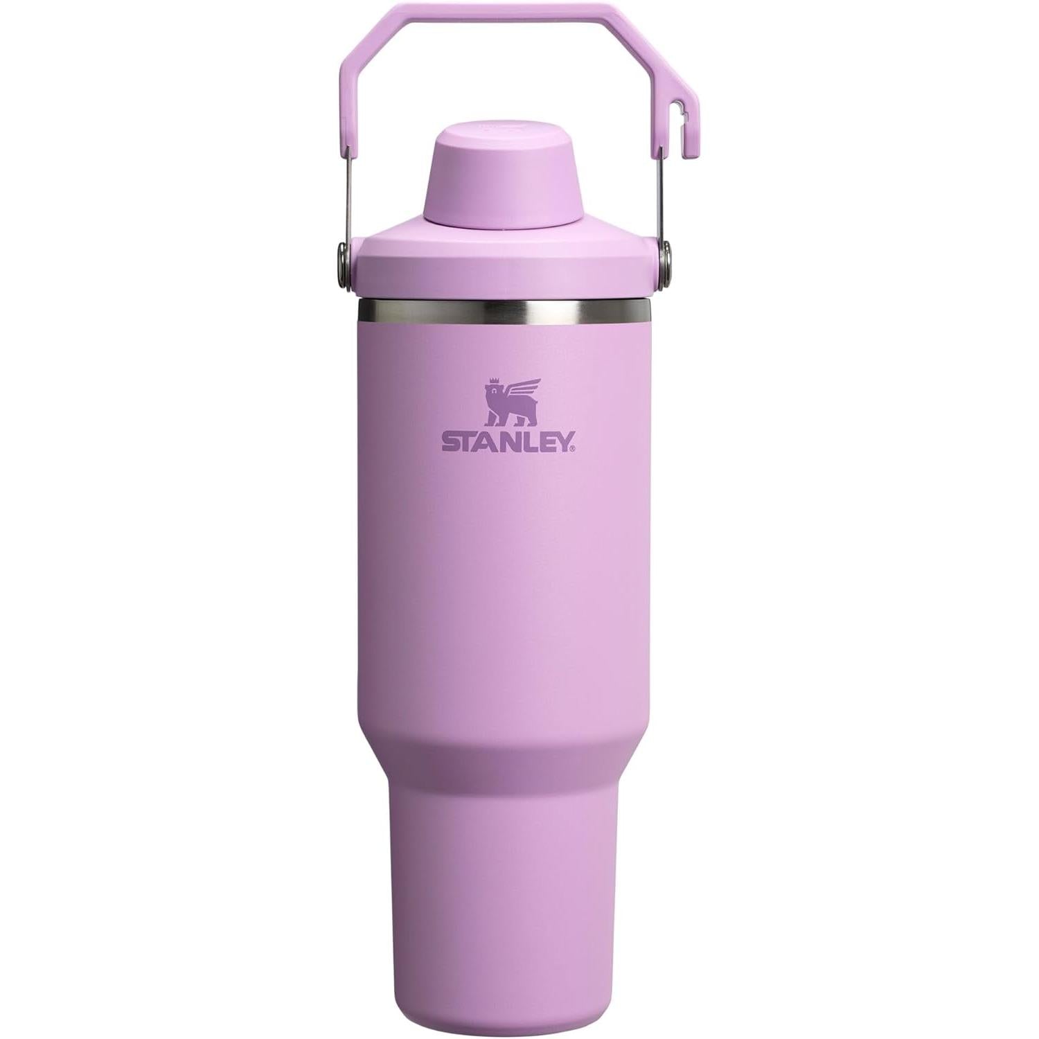Iceflow 2.0 Fast Flow Tumbler with Handle 40 Oz | Twist on Angled Spout Lid | Leakproof Water Bottle | Insulated Stainless Steel | Bpa-Free | Rose Quartz