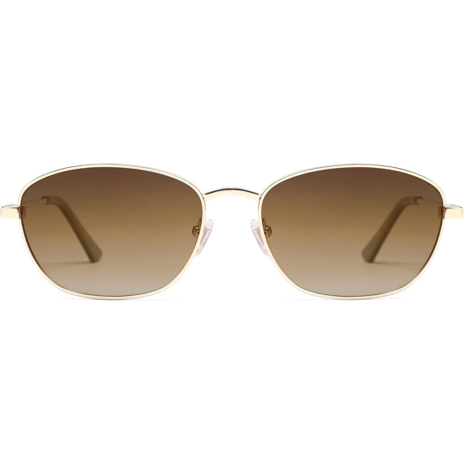 Lentes de Sol Retro Ovalados Polarizados SOJOS SJ1245, Estilo Vintage 90s Unisex, Protección UV400
