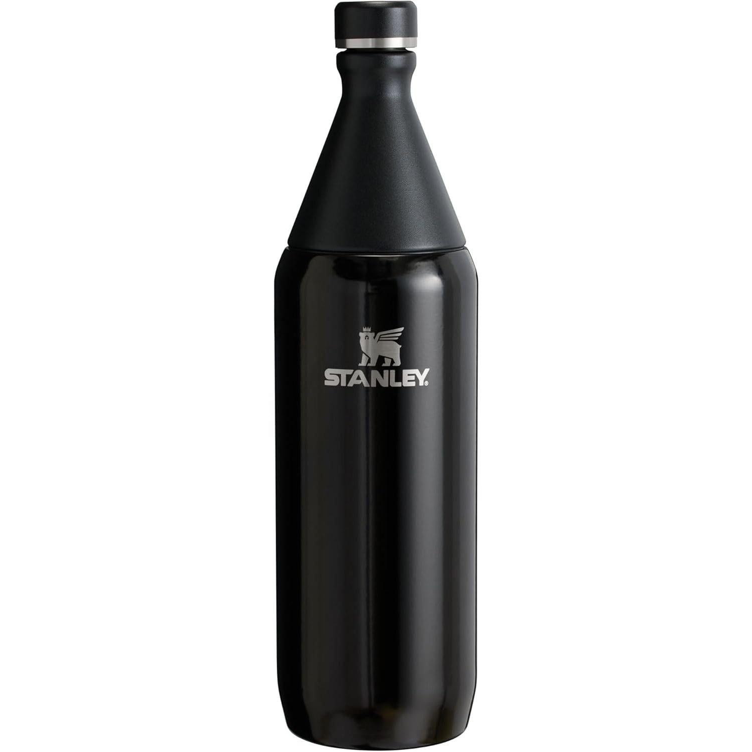 All Day Slim Bottle 34 Oz | Leakproof Twist on Lid | Slim Design for Travel and Gym | Insulated Stainless Steel Water Bottle | Bpa-Free | Ash Gloss