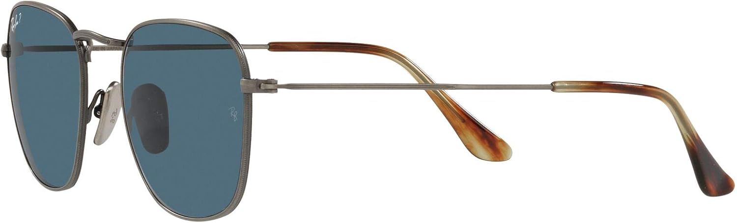 Ray-Ban RB8157 Frank Titanium – Gafas de Sol Cuadradas para Hombre