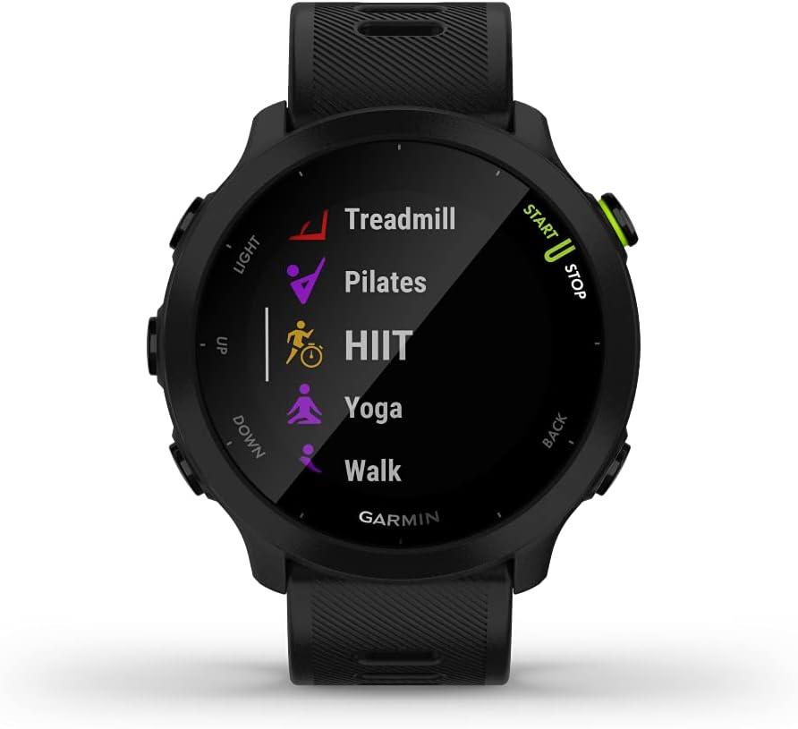 Garmin Forerunner 55 Reloj Running con GPS – Entrenamientos Diarios, Ritmo & Distancia, 2 Semanas de Batería 