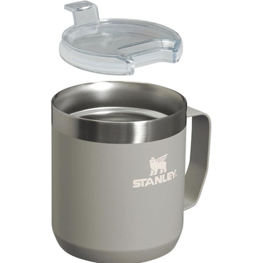 Stay-Hot Camp Mug 12 Oz | Press Fit Drink through Lid | Cup for Coffee, Tea and Drinks | Insulated Stainless Steel Coffee Mug | Bpa-Free | Ash 2.0