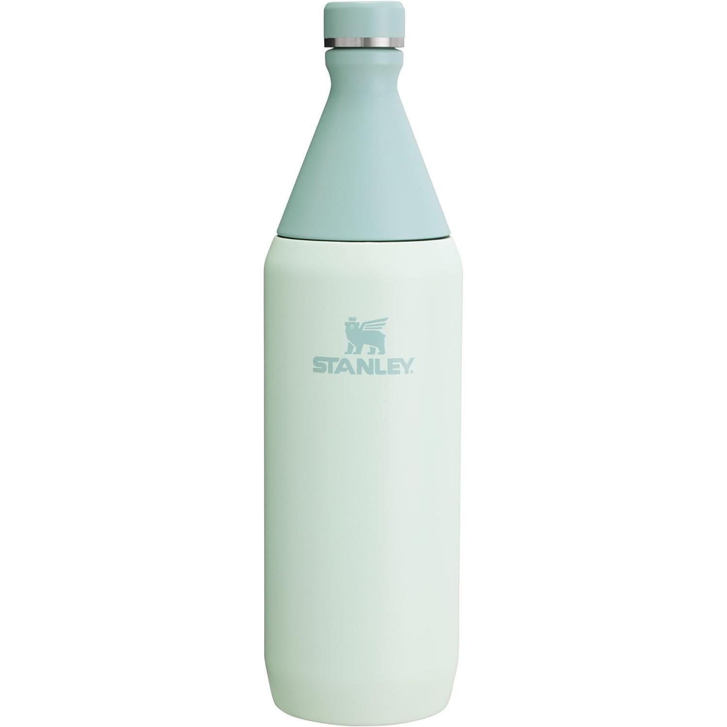 All Day Slim Bottle 34 Oz | Leakproof Twist on Lid | Slim Design for Travel and Gym | Insulated Stainless Steel Water Bottle | Bpa-Free | Ash Gloss