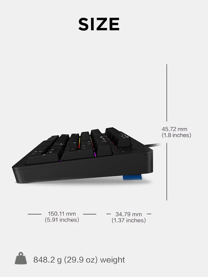 Lenovo Legion K310 Teclado Gamer con Cable – RGB, Respuesta Rápida, Teclas Silenciosas y Diseño Resistente al Agua