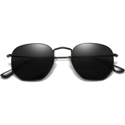 Lentes de Sol SOJOS SJ1072 Cuadrados Polarizados, Estilo Hexagonal Pequeño Retro, Unisex UV400 para Hombre y Mujer