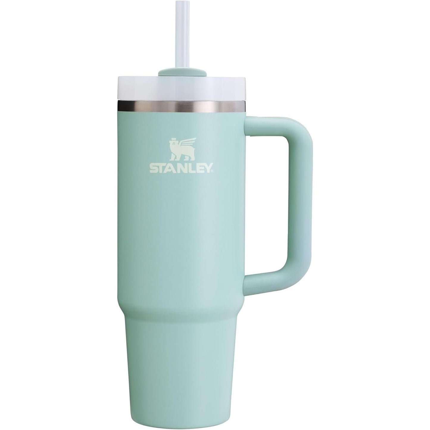Quencher H2.0 Tumbler with Handle and Straw 30 Oz | Flowstate 3-Position Lid | Cup Holder Compatible for Travel | Insulated Stainless Steel Cup | Bpa-Free | Exclusive Blue Cactus
