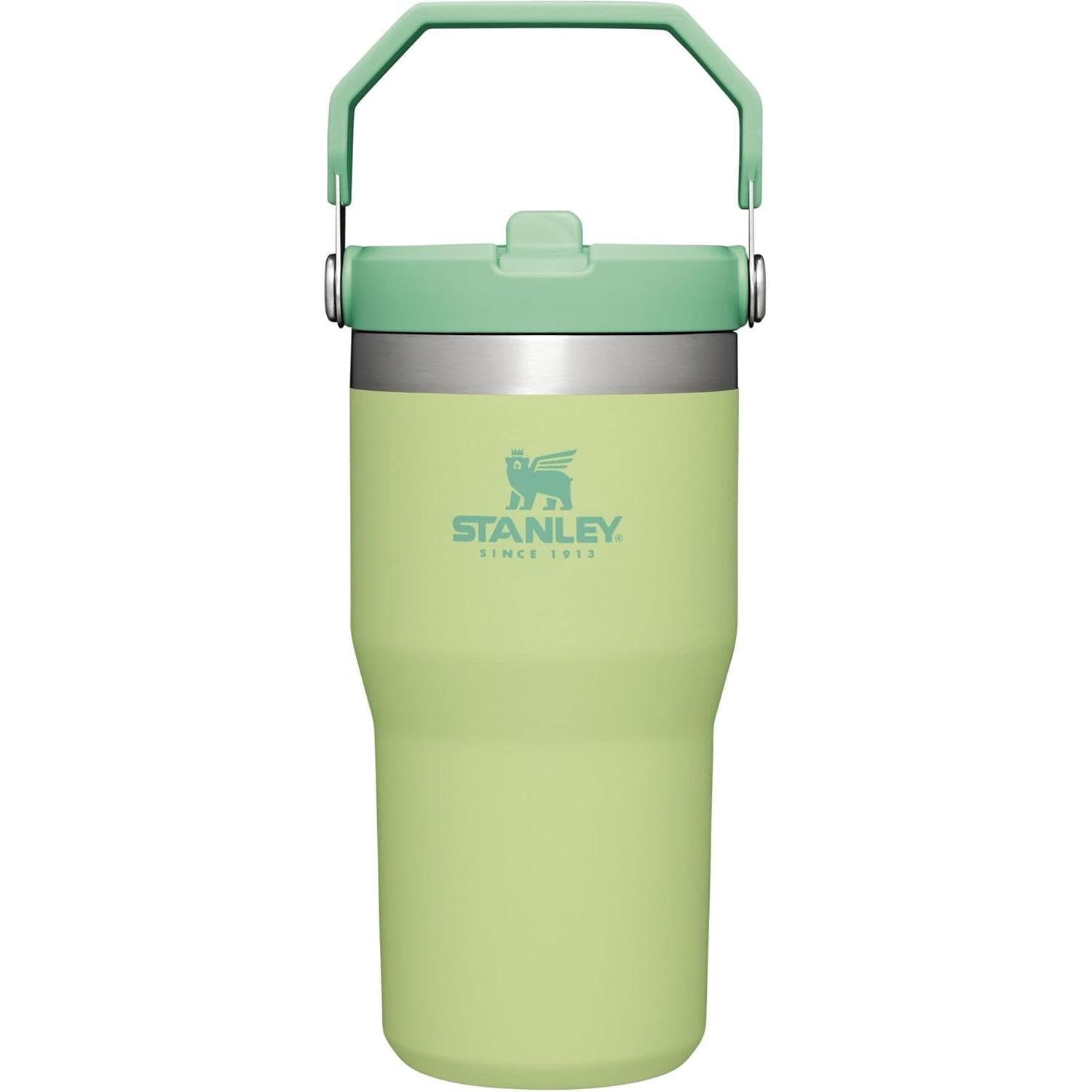 Iceflow Stainless Steel Tumbler with Straw - Vacuum Insulated Water Bottle for Home, Office or Car - Reusable Cup with Straw Leak Resistant Flip - Cold for 12 Hours or Iced for 2 Days (Polar)