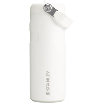 Iceflow Flip Straw 2.0 Water Bottle 16 OZ | Built-In Straw with Larger Opening | Lightweight & Leak-Resistant | Insulated Stainless Steel | Bpa-Free | Ash