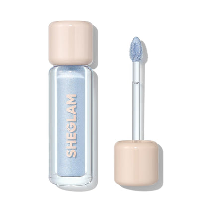 Tinte de ojos líquido larga duración | 16 horas | Sombra de ojos líquida brillante | Color de alto impacto | Color: Cloud Nine