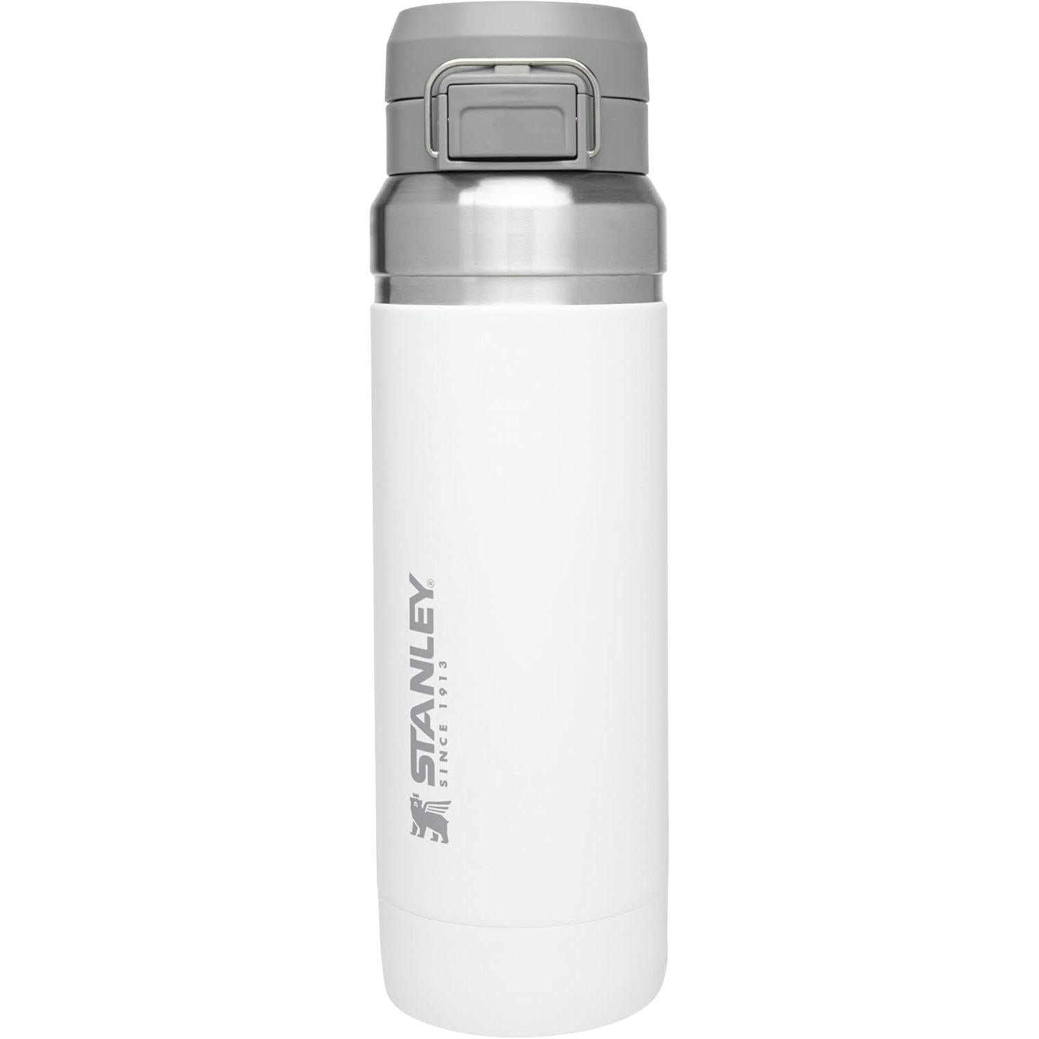 Quick Flip GO Water Bottle 36 Oz | Push Button Lid | Leakproof and Packable for Travel and Sports | Insulated Stainless Steel | Bpa-Free | Azure