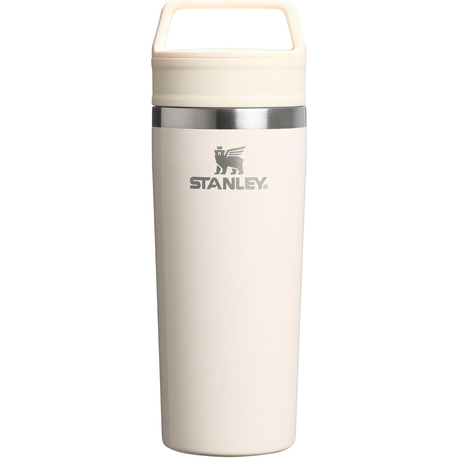 Cafe to Go Travel Mug 16 Oz | Leakproof Two-Part Drink through Lid | Tumbler Cup for Coffee, Tea and Drinks | Insulated Stainless Steel Coffee Mug | Bpa-Free | Hammertone Green