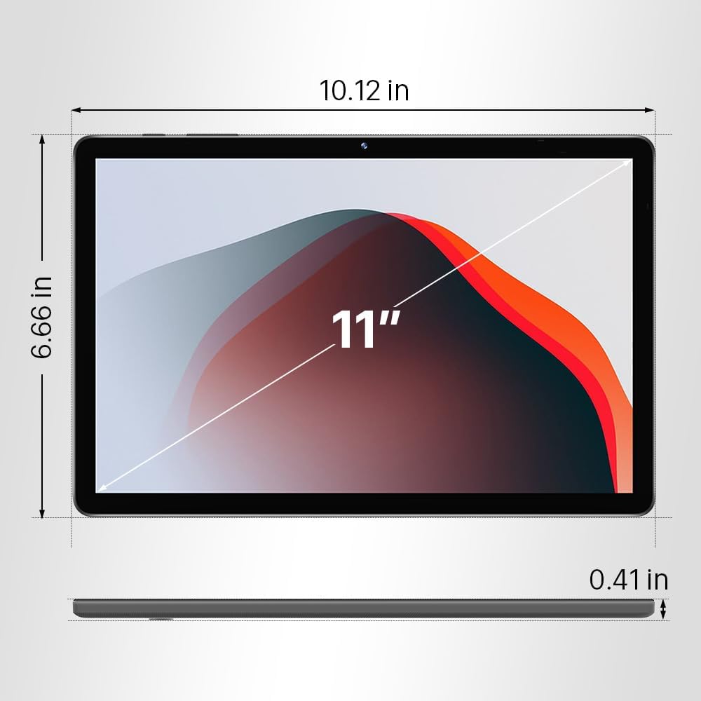 Tablet 11" Android 15 (2025) – Octa-Core 8GB+128GB, Expansión 1TB, Pantalla IPS HD, Batería 7000mAh, WiFi 6 & BT 5.0 – Certificada GMS