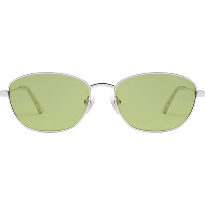 Lentes de Sol Retro Ovalados Polarizados SOJOS SJ1245, Estilo Vintage 90s Unisex, Protección UV400