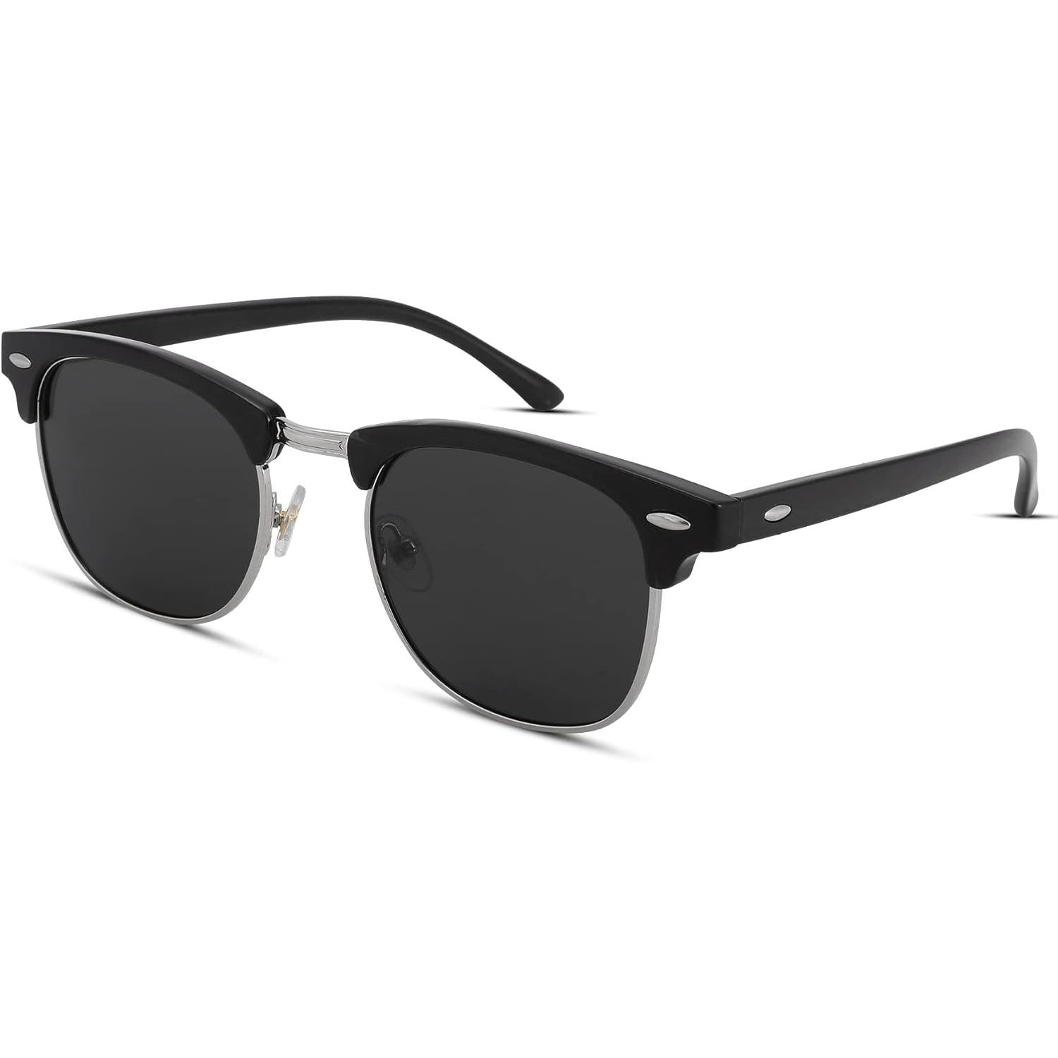 Pro Acme Semi-Rimless Polarized Sunglasses UV 400 Protection for Women Men