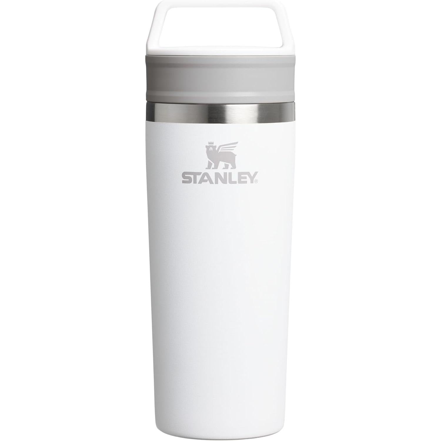 Cafe to Go Travel Mug 16 Oz | Leakproof Two-Part Drink through Lid | Tumbler Cup for Coffee, Tea and Drinks | Insulated Stainless Steel Coffee Mug | Bpa-Free | Hammertone Green