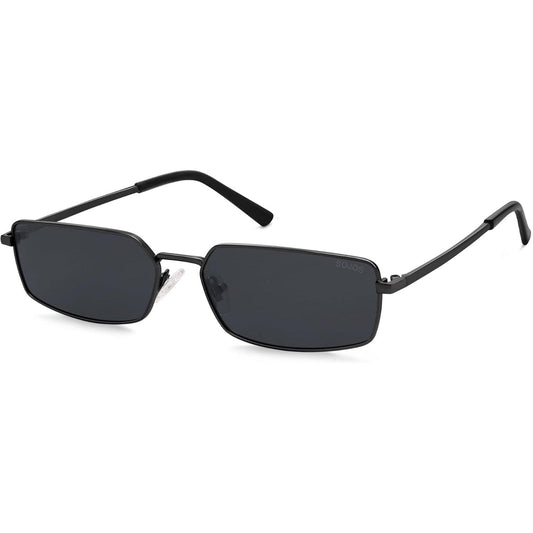 Rectangle Polarized Sunglasses for Women Men Flat Lenses UV400 Protection Vintage Shades