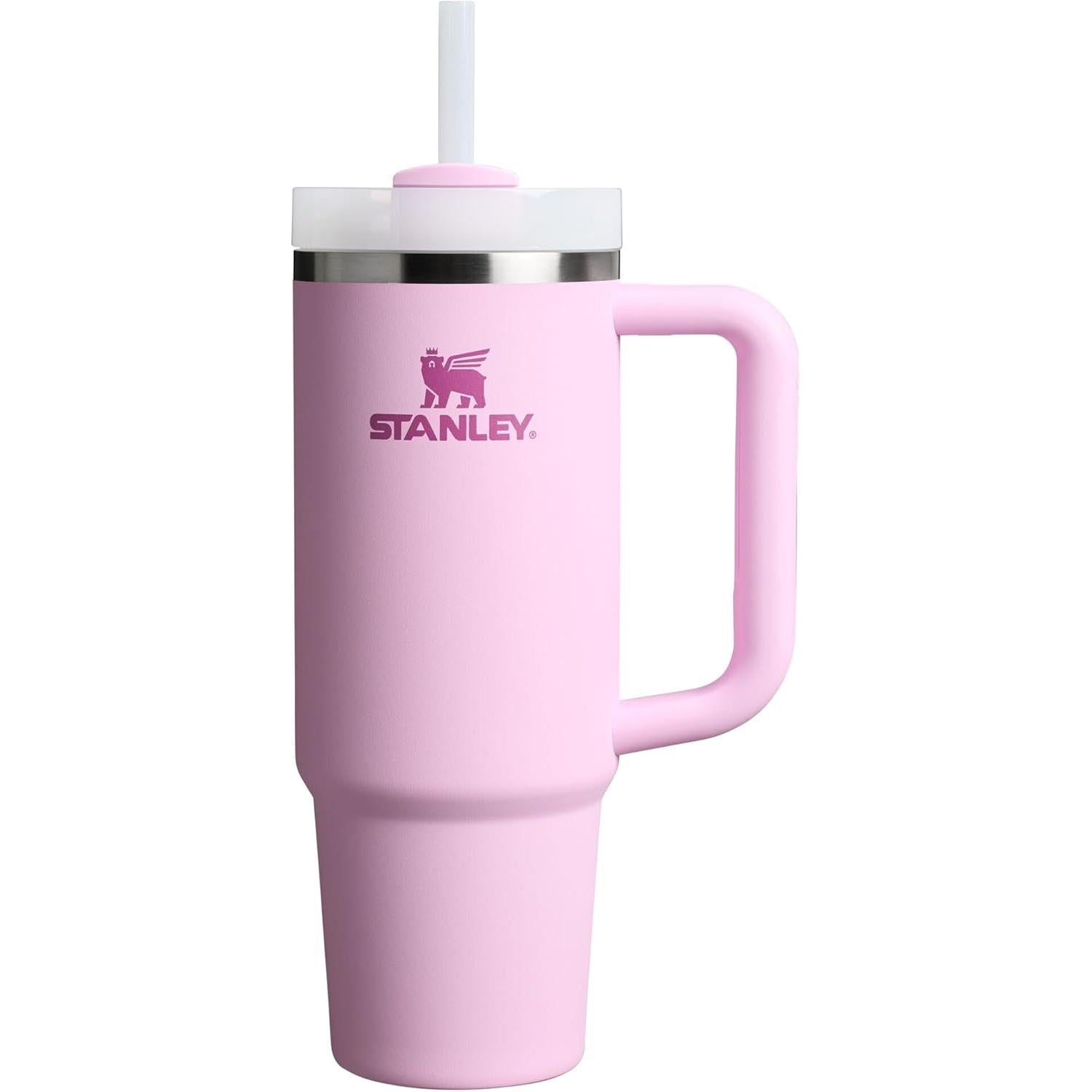 Quencher H2.0 Tumbler with Handle and Straw 30 Oz | Flowstate 3-Position Lid | Cup Holder Compatible for Travel | Insulated Stainless Steel Cup | Bpa-Free | Exclusive Blue Cactus