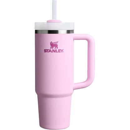 Quencher H2.0 Tumbler with Handle and Straw 30 Oz | Flowstate 3-Position Lid | Cup Holder Compatible for Travel | Insulated Stainless Steel Cup | Bpa-Free | Exclusive Blue Cactus